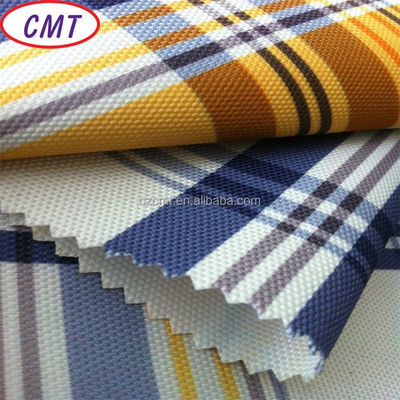 600d Polyester Oxford Τυπωμένο ύφασμα Αδιάβροχο και επικαλυμμένο για ανθεκτικές στον ήλιο οροφές