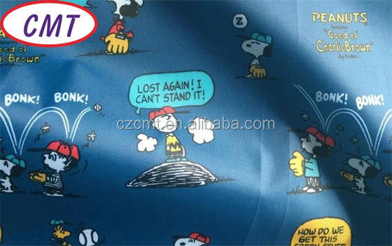 Επιλέξτε από μια ποικιλία από πλάτους 58/60 ιντσών Εκτύπωση επικαλυμμένη με ύφασμα Snoopy Polyester
